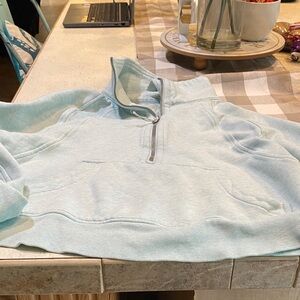 ❤️LULULEMON SCUBA HOODIE ❤️Light Blue Quarter-Zip Pullover